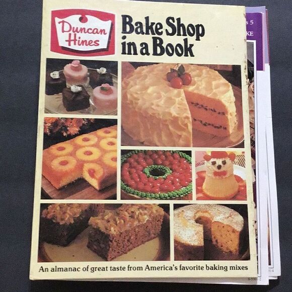 Cookbook Duncan Hines bake shop in a book From estate sale with notations - Picture 1 of 6
